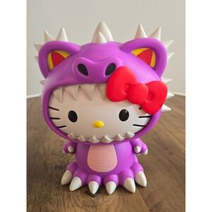 Sanrio Hello Kitty Kaiju Figural Bank Purple Dinosaur Monster Monogram 78094 NEW